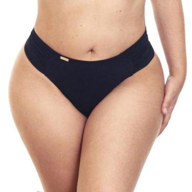 Imagem de Calcinha de biquíni fio duplo cintura alta plus size borboleta - Estig