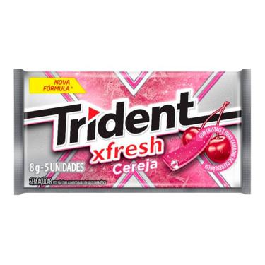 Imagem de Chiclete Trident Fresh Cereja Ice 8g com 5 Unidades de 8g Cada