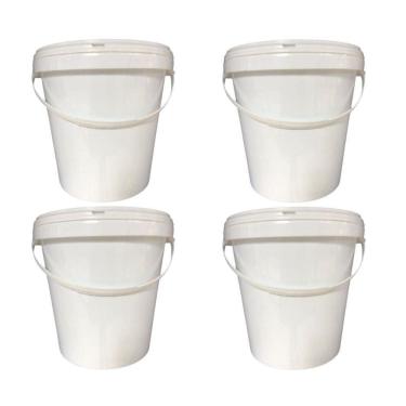 Imagem de Balde Para Encher Balão 3.6L E Tampa Lacre - 4 Pçs