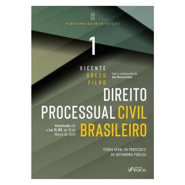 Imagem de Direito Processual Civil Brasileiro - Volume 1 25ª Ed - 2025