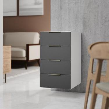 Imagem de Balcão Suspenso 4 Gavetas 40cm sem Tampo sem Rodapé Ipanema CabeCasa M