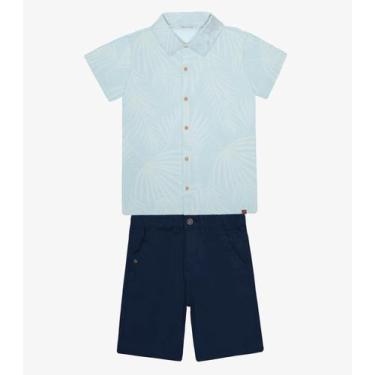 Imagem de Conjunto Infantil Camisa Com Bermuda Trick Nick Azul, 12, Azul