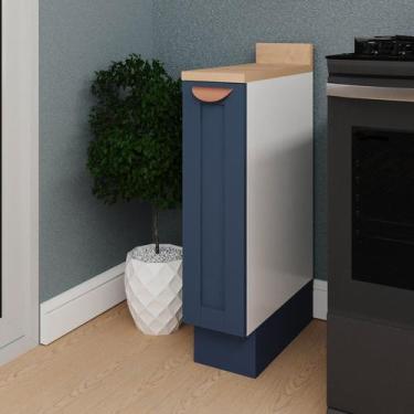 Imagem de Balcão Porta Tempero 20cm com Tampo Arizona CabeCasa MadeiraOriginals 