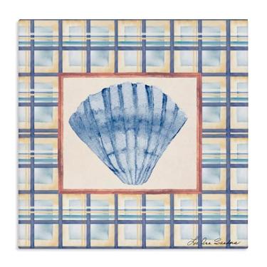 Imagem de Stupell Industries Arte de parede em tela Clam Shell Treasure, design por Lee Ann Sanders, 61 x 61 cm