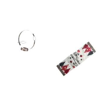 Imagem de Fenteer Suporte para Garrafas de Vinho de Ferro, Organizador para Exibição de Vinho Tinto, Caminho de Mesa de Natal, Cômoda, Cachecol, Sazonal, Inverno, Reuti