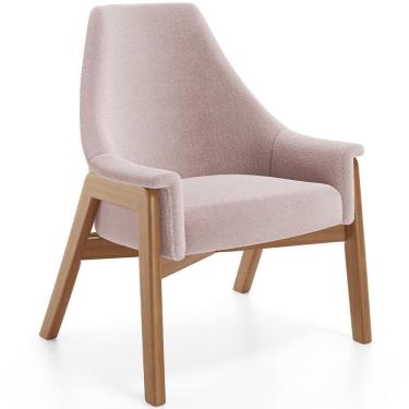 Imagem de Poltrona Decorativa Sakura L02 Bouclê Rosê - Lyam Decor