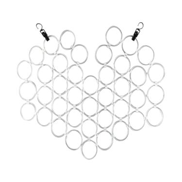 Imagem de Generic Prateleira de parede para pendurar fotos com gancho em S, suporte para revistas, painel de grade de parede para fotos, arte para escritório