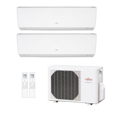 Imagem de Ar-Condicionado Multi Split Inverter Fujitsu 18.000 BTUs (2x Evap HW Via 7.000) Quente/Frio 220V