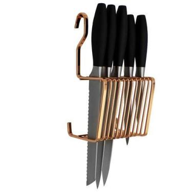 Imagem de Suporte Organizador De Facas Para Barra De Cozinha Porta 11 Facas Em A