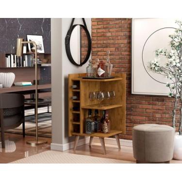 Imagem de Adega De Canto Malbec Plus cor Freijó - Comprar Moveis para sua Casa -