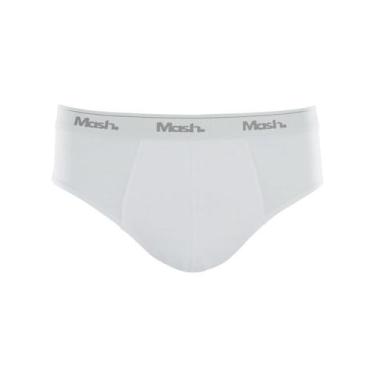 Imagem de Cueca Mash Slip Cotton Basic Branca, L/G