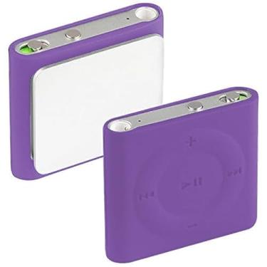 Imagem de Capa protetora de silicone macio para iPod Shuffle 4ª geração 4G 6ª 7ª geração (roxa)
