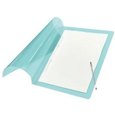 Imagem de Pasta C Presilha Grampo Trilho A4 Oficio Candy Color Pasta Sanfonada Fácil Transporte Armazenamento Contratos(Azul)