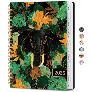 Imagem de Agenda 2026 – Agenda semanal e mensal, janeiro de 2026 a dezembro de 2026, agenda de calendário 2026 com encadernação em espiral, bolso interno, perfeito para material escolar de escritório em casa