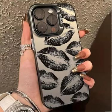 Imagem de MVVKKY Capa protetora para celular Samsung A05 4G com padrão galvanizado em formato de coração (para Samsung A05 4G/KK48)