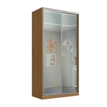 Imagem de Guarda-roupa Solteiro com Espelho 2 Portas de Correr Rc2005 - Emovell