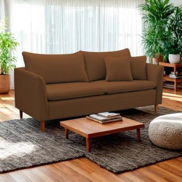 Imagem de Sofá 2 Lugares Retrô 164cm Veludo Kassia - Lansof Brasil