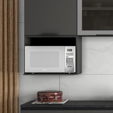 Imagem de Armario Aereo Nicho Microondas 58 Cm 12542 Etti Grafite Pln