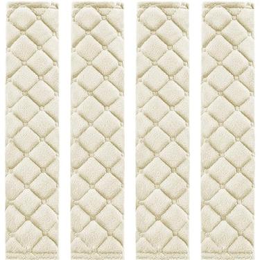 Imagem de Tatuo Pacote com 4 capas de cinto de segurança extra longas almofadas de cinto de segurança para carro capas de alça de ombro macias e confortáveis almofadas de arnês ajudam a proteger seu pescoço e