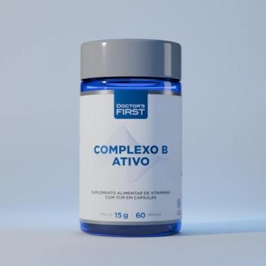 Imagem de Complexo B Ativo, 8 Vitaminas com B6, B9 e B12 na forma Ativa,Suplemento Alimentar de Vitaminas, com Metilfolato e Metilcobalamina, 60 Cápsulas, 15g, com TCM, softgel, Doctor's First