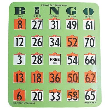 Imagem de Easy Read Finger - Cartão de Bingo Tip - Verde