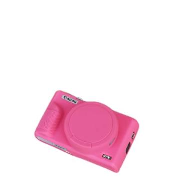 Imagem de Capa de silicone para câmera digital Powershot G7 X Mark III, rosa vermelha