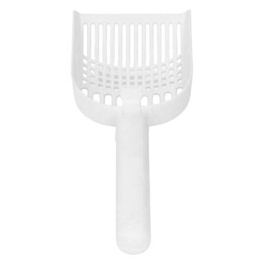 Imagem de aqxreight Scooper de Lixo de Gato Vibratório Recarregável - Limpador de Caixa de Areia Elétrica Sem Fio Com Silencioso para Tipos de Lixo (Branco)