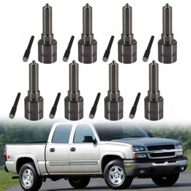 Imagem de COPACHI 8x bocal injetor de combustível 0433171860 DLLA158P1385 compatível com Duramax V8 LLY Silverado Sierra 2500 3500 4500 6.6L 2004-2005 peças pós-venda