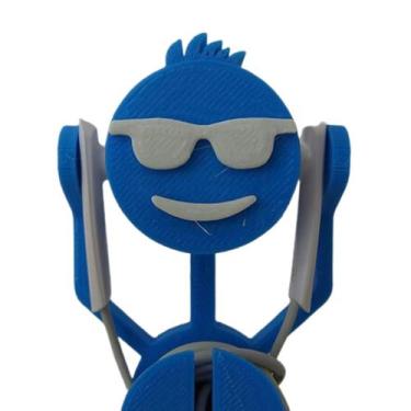 Imagem de Figura Decorativa Porta Fone de Ouvidos - MIXSHOP, Azul
