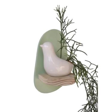 Imagem de Prateleira Orgânica Colorida Decorativa de Parede Coleção Cottagecore - 25x15x11cm - Organic2 Cor:Verde Paraíso;Tamanho: