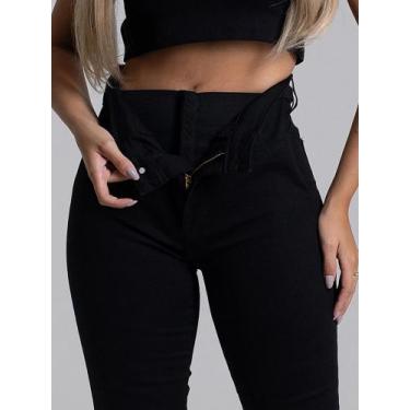 Imagem de Calça Jeans Feminina Super Lipo Skinny Cintura Alta Modelagem Levanta 