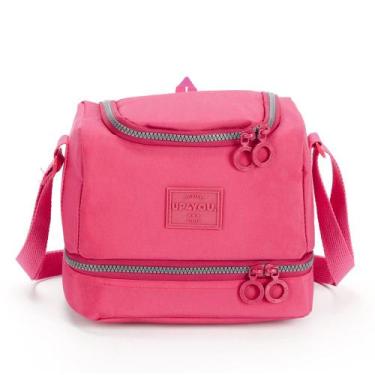 Imagem de Lancheira Bolsa Térmica UP4YOU 2 Compartimentos - LUXCEL, Salmao