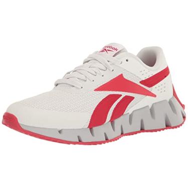 Imagem de Reebok Tênis de corrida masculino Zig Dynamica 2.0 Fitness Workout, Cinza puro/vermelho vetor, 43