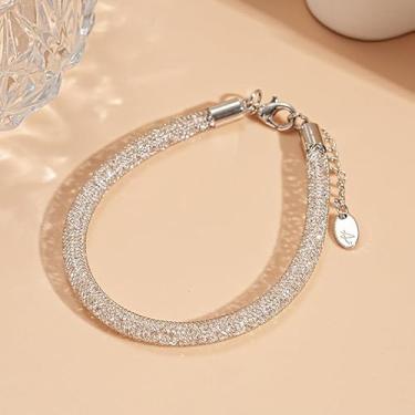 Imagem de Pulseira de ouro feminina – Pulseira moderna banhada a ouro 14 K, hipoalergênica, leve, brilhante, joia de ouro brilhante, presente, Medium, Cobre, Sem Pedra Preciosa