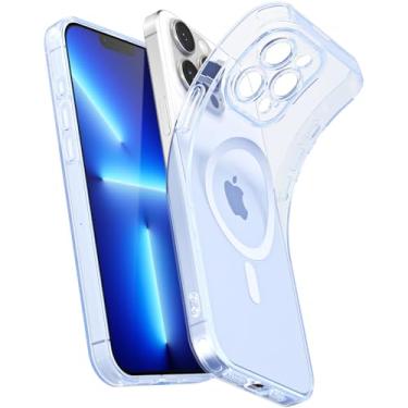 Imagem de Svanove Capa magnética transparente para iPhone 13 Pro Max, compatível com Magsafe Slim Thin Transparente Mag Safe Case para mulheres e meninas, capa de segurança de borracha de silicone macia fofa