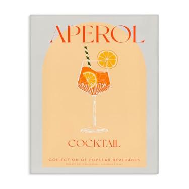 Imagem de Stupell Industries Arte de parede em tela de coquetel Aperol retrô elegante, design por Lil' Rue, 20 x 16
