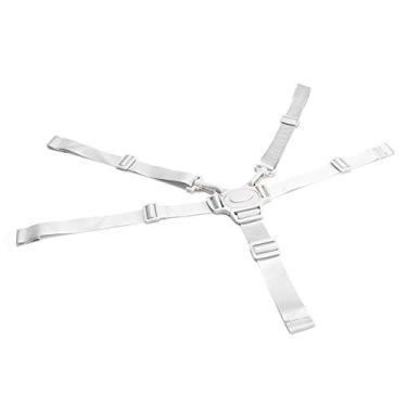 Imagem de Cinta de Segurança de Carrinho de Nylon Ajustável para Crianças, o Protetor Universal de Cinto de Segurança de 5 Pontos Com Textura Suave, Forte e Segura, para Carrinho de bebê