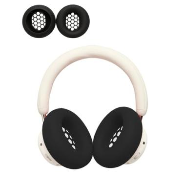 Imagem de FJIASTB Capa de silicone para fones de ouvido CMF by Nothing Headphones Pro, capa protetora para a pele, lavável (preto)