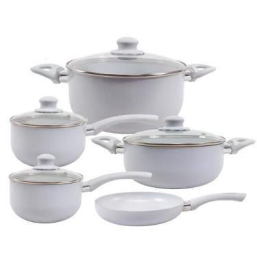 Imagem de Jogo de Panelas Cerâmica Indução e Gás 5 Peças - Hauskraft, Madrid, Ci