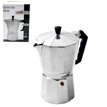 Imagem de Cafeteira Italiana De Alumínio 450ml 9 Xícarass - Tudo Em Caixa