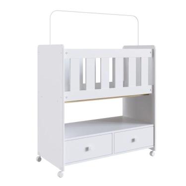 Imagem de Mini Berço Moisés 2 Gavetas Certificado By 510 Branco