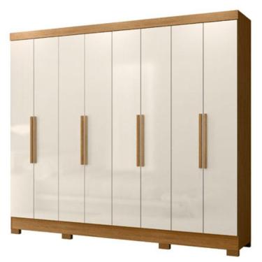 Imagem de Guarda Roupa Casal 6p 236 Cm Diplomata Freijo Off White Moval