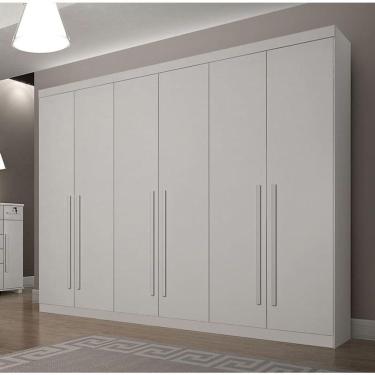 Imagem de Guarda Roupa Casal 6 Portas 6 Gavetas Gramado-neve Star Móveis