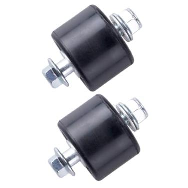 Imagem de Unifizz Conjunto de guia de rolo de corrente preta compatível com Yamaha YFZ 350 Banshee 1987-2006, diâmetro interno de 8 mm, 2 peças