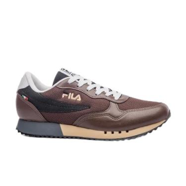Imagem de Fila Tênis Euro Jogger Sport II, Masculino, Lifestyle, Marrom, Branco e Bege (Marrom, BR, Adulto, Numérico, 39)