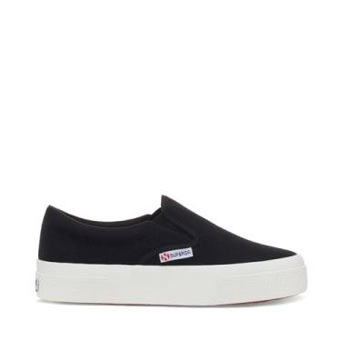 Imagem de Superga Tênis feminino sem cadarço plataforma 2740, Preto, 9.5