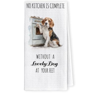 Imagem de LKETW Toalhas de cozinha engraçadas Beagle - Presentes Beagle para mulheres, toalha de mão para amantes de cães, mãe, pai, dono, presentes para mulheres e homens, presente para amantes de animais de