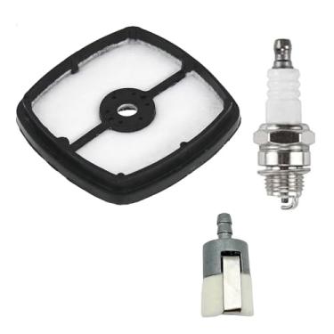 Imagem de SRM225 Filtro de ar, filtro de combustível, kit de ajuste de vela de ignição para Echo ES-210 GT-200 GT-225 HC-150 HC-225 PAS-225 PAS-265 PB-250 PE-225 SHC-225 SRM-210 SRM-225 SRM-225 SRM-225 AA