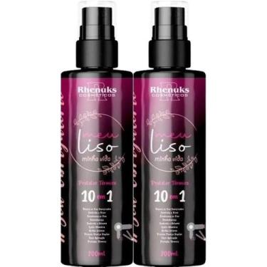 Imagem de Kit 2 Spray Meu Liso Minha Vida Protetor Térmico 10 Em 1 - Rhenuks
