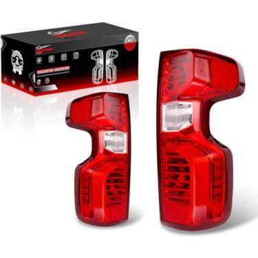 Imagem de Maureen Luz traseira LED para motorista e passageiro luz traseira lâmpada de freio para 2019-2025 Chevy Silverado 1500/2500HD/3500HD WT/Custom Trai BOSS/LT Lâmpadas laterais traseiras substituir OE